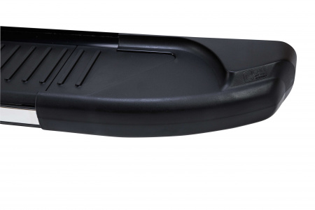 Пороги-подножки Shark для SKODA KODIAQ I 2016+ г.в. от турецкого производителя Can Auto. Размер подножки: 183 см. Silver+Black. Артикул: SKKO.79.4062